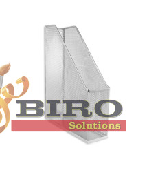 Suport vertical din metal, tip plasa, argintiu